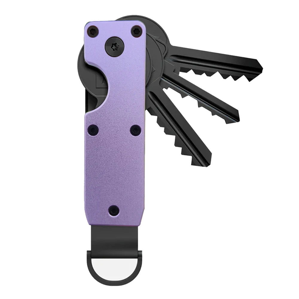 Compact Carbon Fiber Key Holder & Smart Organizer