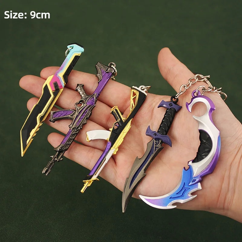 🔫 Valorant Gun & Knife Keychain – Mini Alloy Weapon Model for Gamers 🎮