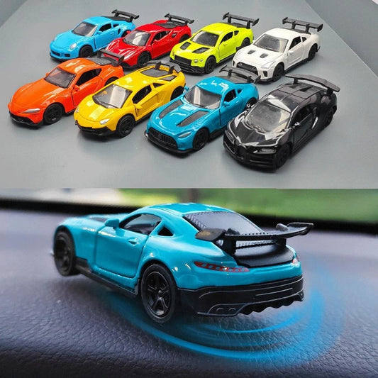 🚗💨 Rotating Drift Car Ornament – Dashboard Racing Model Decoration