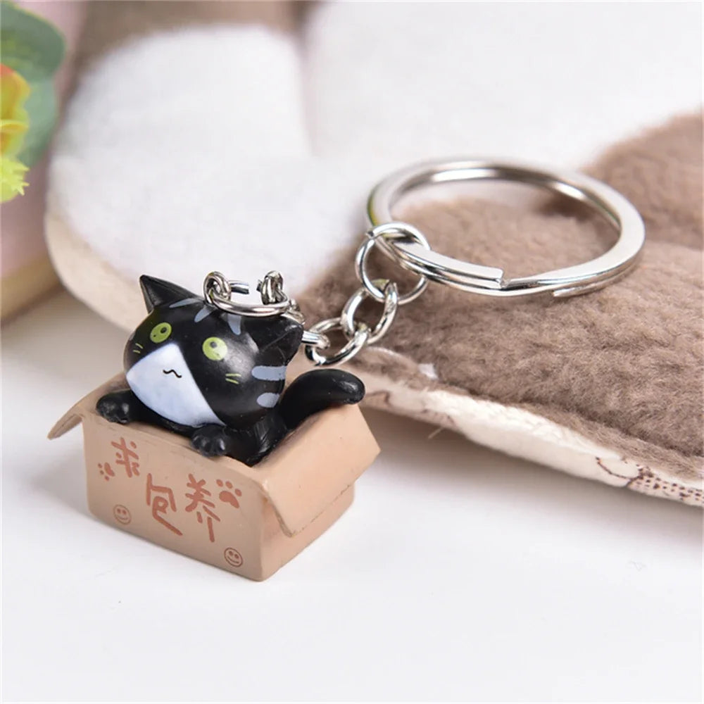 🐾 Cartoon Cat Keychain – Fun & Lovely Gift for Everyone! 😺