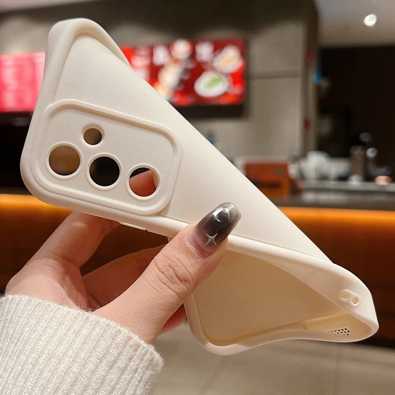 🍭 Candy Color Silicone Phone Case – Soft TPU Cover for Samsung Galaxy