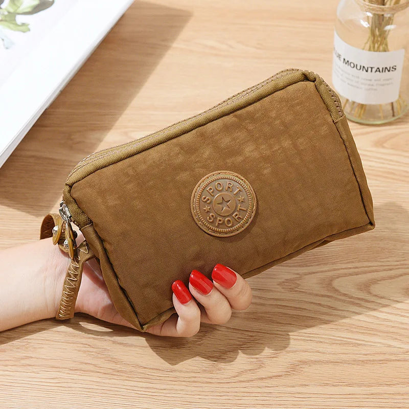 🎨 ColorPop™ Multi-Zip Wallet with Wrist Strap – Versatile & Vibrant!