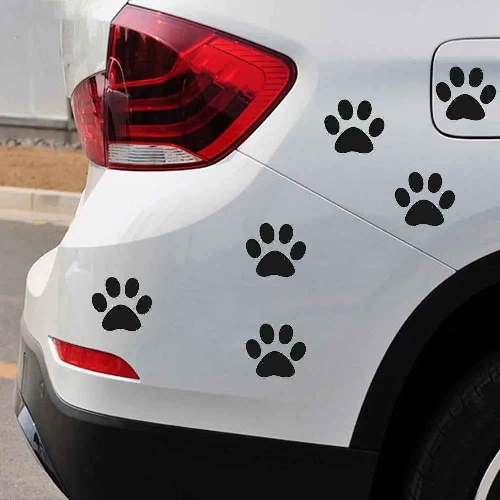 🐾 Cute Paw Print Car Stickers – Pet Lover’s Vinyl Decal Set 🚗