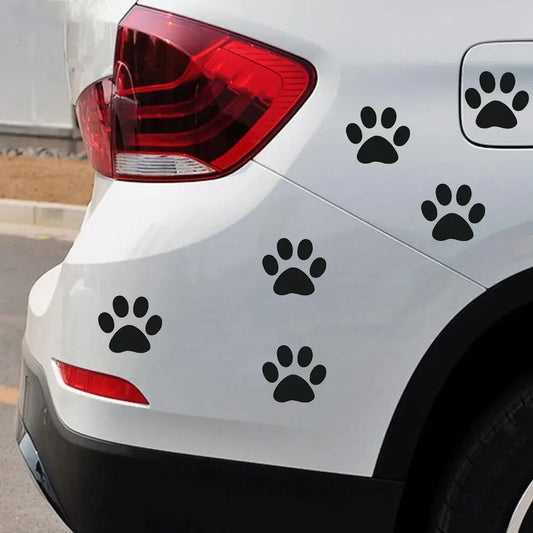 🐾 Cute Paw Print Car Stickers – Pet Lover’s Vinyl Decal Set 🚗