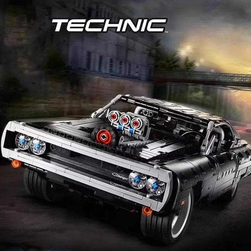 🏎️ 1077PCS Technical Racing Car Building Blocks – High-Difficulty Collector’s Model