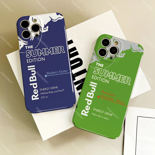 📱 Red Bull Summer Edition iPhone Case – Banana & Blueberry Vibes 🍌🫐