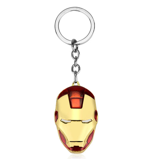 🦾 Iron Man Mask Keychain – Hero Power On Your Keys! 🔑✨