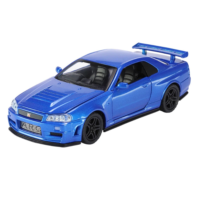 🏁 1:32 Skyline Ares GTR R34 Model Car – Pure Racing Spirit 🏎️
