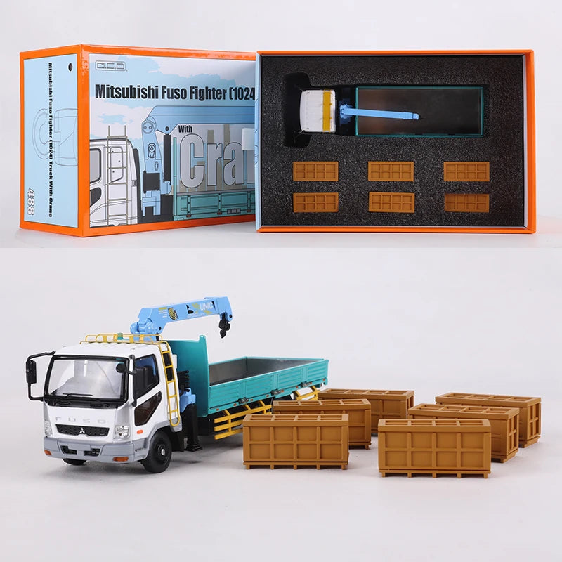 🚛 Die-Cast Crane Truck Model – Heavy-Duty Realism for Collectors & Enthusiasts 🏗️
