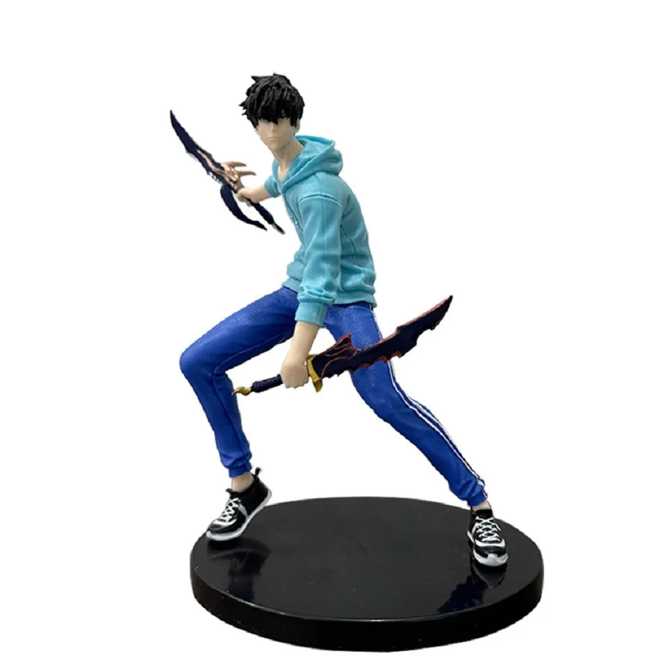 ⚔️ Solo Leveling Anime Figure Set – Sung Jin-Woo &amp; Shadow Soldier 🌑🖤