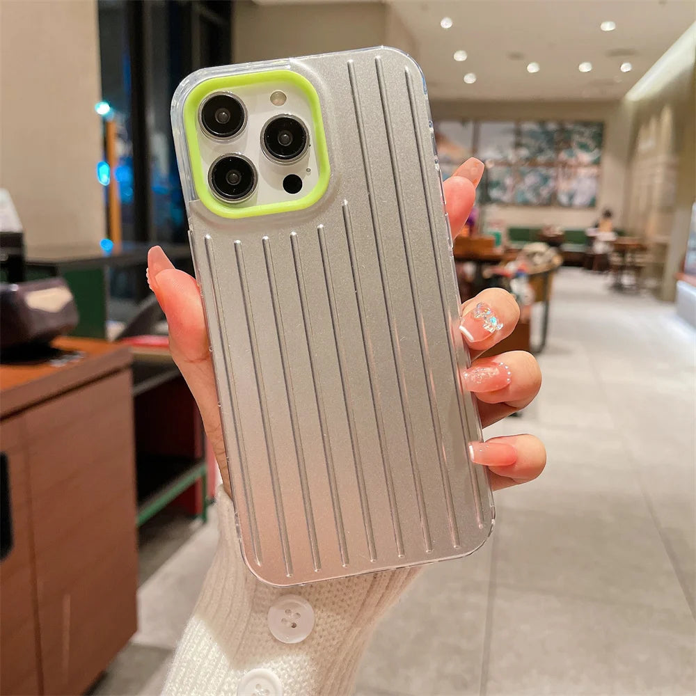 Stylish Business Luggage Case 📱✨ | Hard Shell 3D Design for iPhone