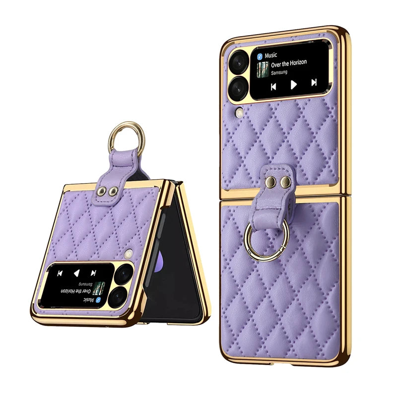Luxury Diamond Air Cushion Leather Case for Galaxy Z Flip – Ultimate Protection & Style 💎📱