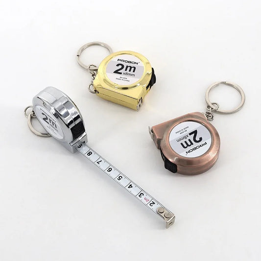 📏 Mini Tape Measure Keychain – Dual Side Metric & Inch 🎯