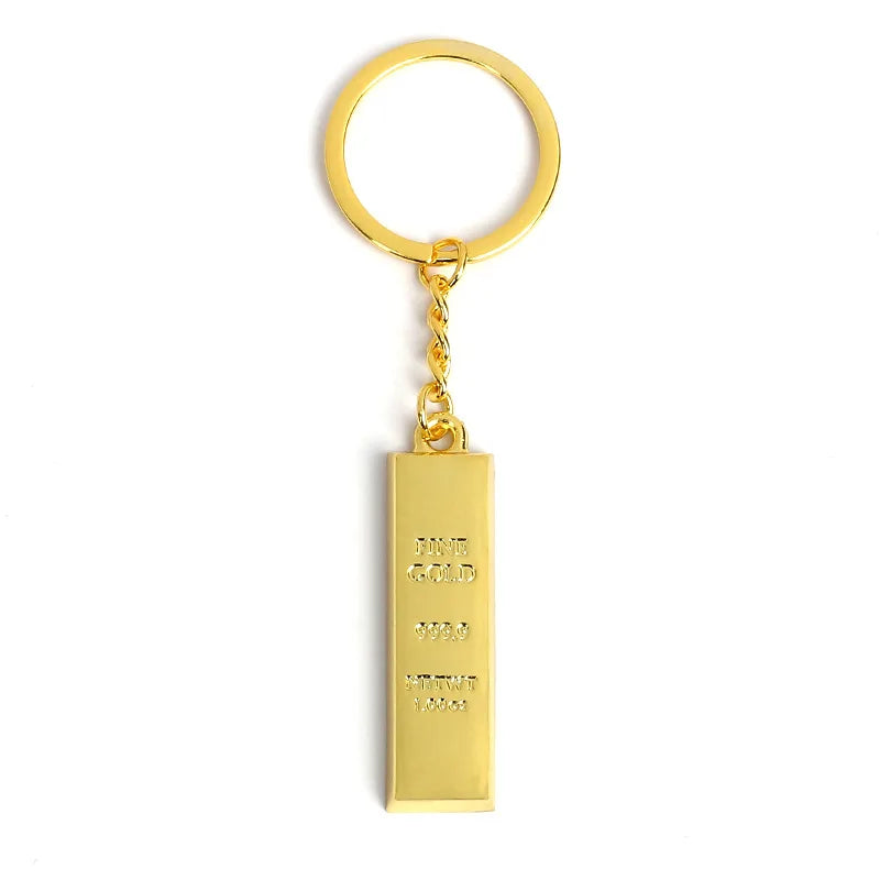 🏆 Mini Gold Bar Keychain – Shine with Style!