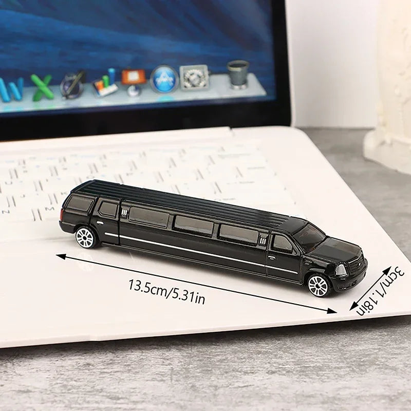 🚗✨ Diecast Luxury Limousine Model – Pull Back Toy with Opening Doors