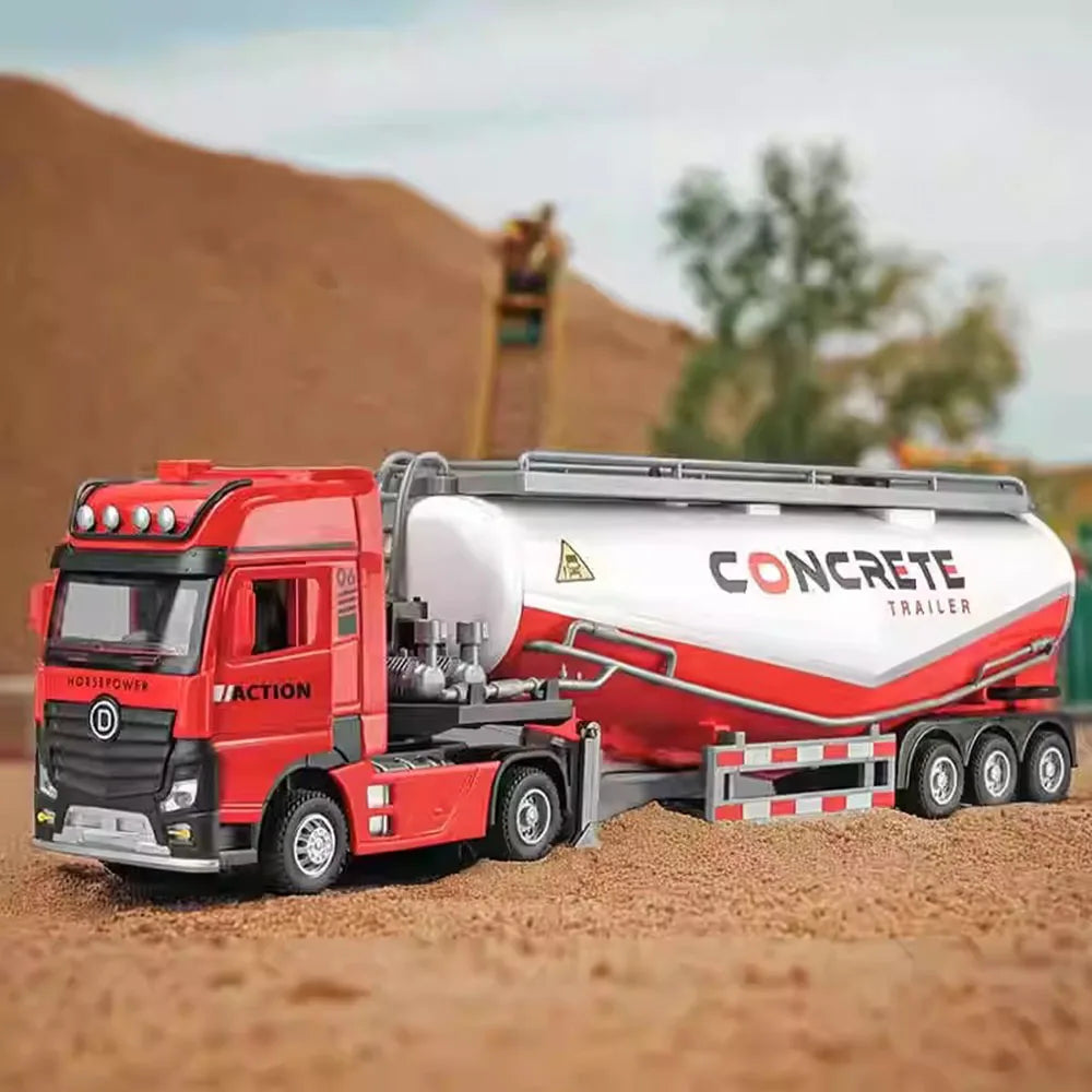 Heavy-Duty Concrete Mixer Truck 🚛💦 | 1:64 Scale Construction Model