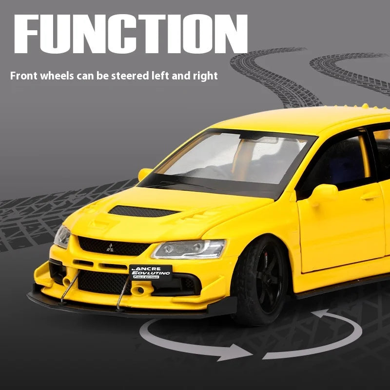 🔥 1:32 Mitsubishi Lancer Evolution IX Diecast Model – Sound & Light