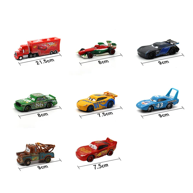 🚗 Disney Pixar Cars 3 Diecast Set – Lightning McQueen & Friends 🏁