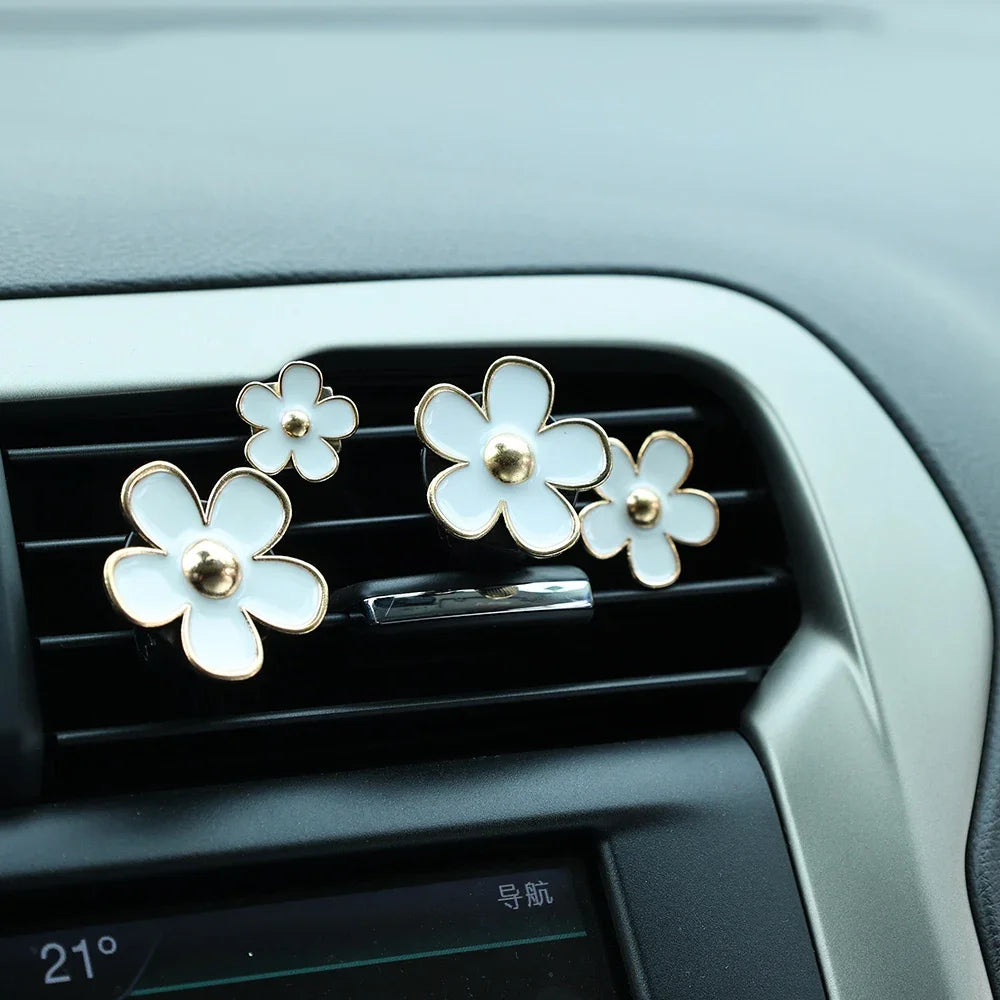 Flower Car Air Vent Freshener Clips Set