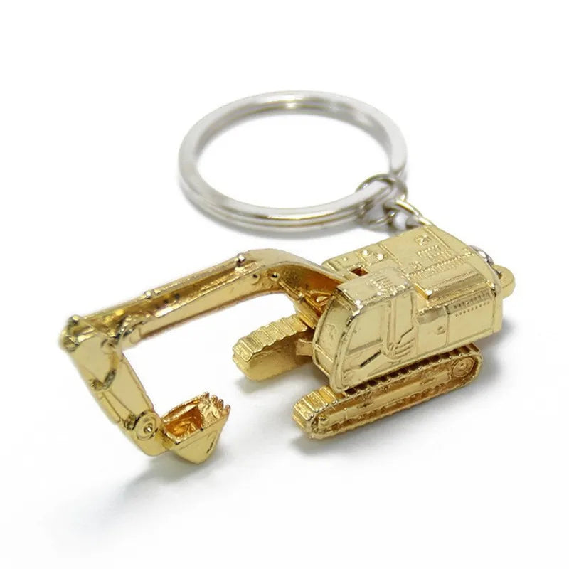 🚧 Mini Excavator Keychain – Perfect Gift for Construction Lovers