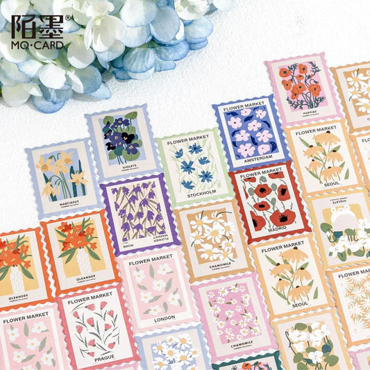 ✨💌 Vintage-Inspired Decorative Stamp Stickers 💌✨