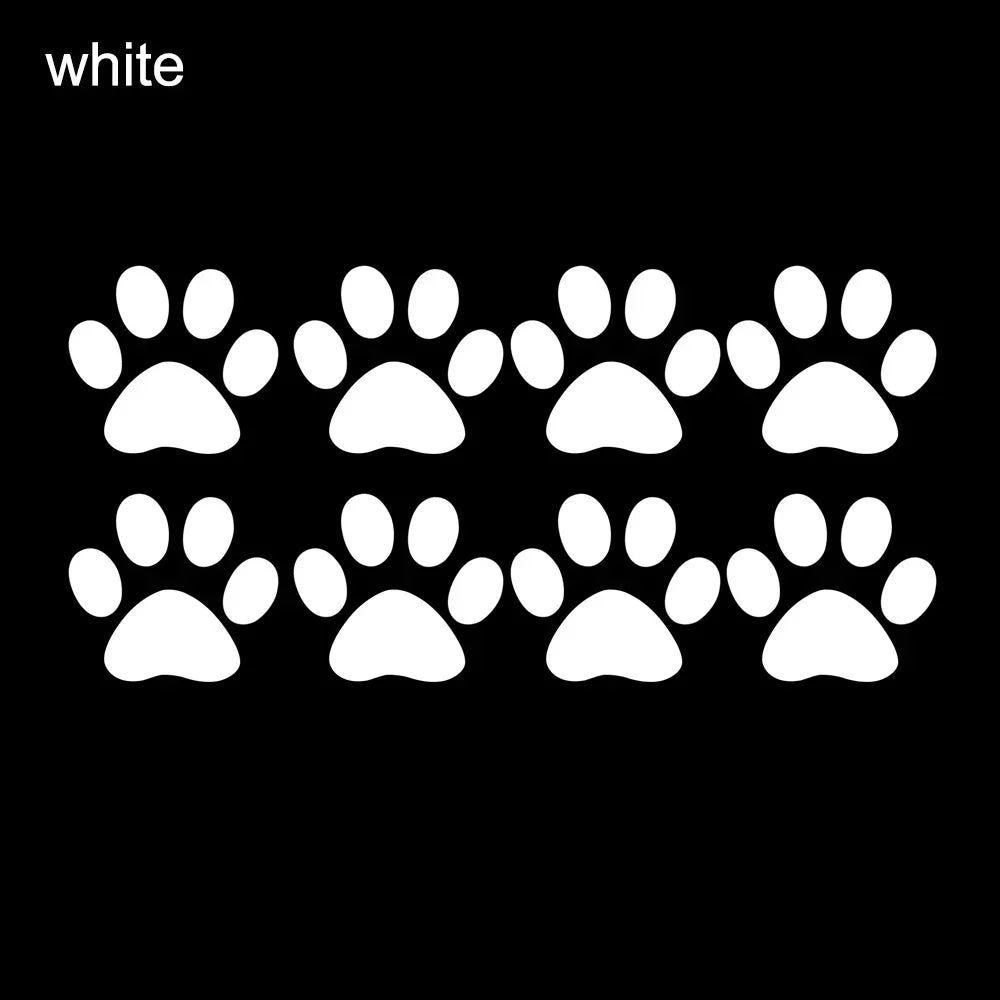 🐾 Cute Paw Print Car Stickers – Pet Lover’s Vinyl Decal Set 🚗