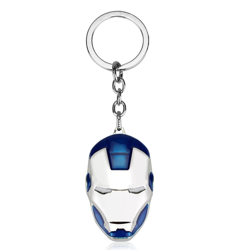 🦾 Iron Man Mask Keychain – Hero Power On Your Keys! 🔑✨