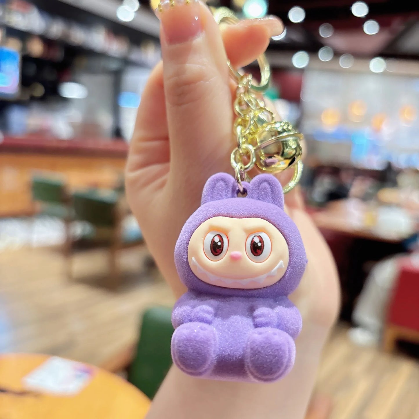 🐰 Cute Plush Bunny Keychain – Soft & Colorful