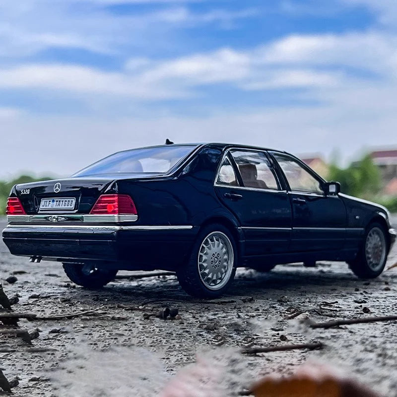 🖤 Mercedes-Benz W140 320SEL Diecast Model Car 1:32 – Legendary S-Class Icon 🚘