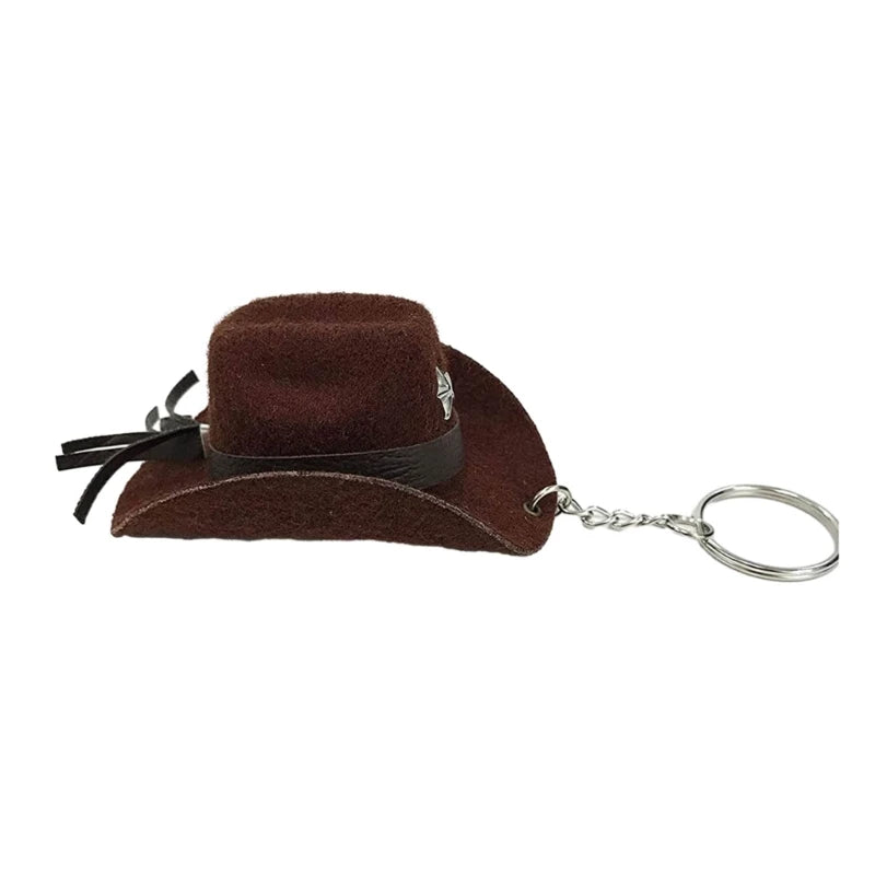 🤠 Cowboy Hat Keychain – Wild West Style Accessory 🌵
