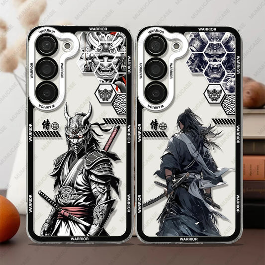 Samurai Spirit – Soft TPU Phone Case with Japanese Art for Samsung