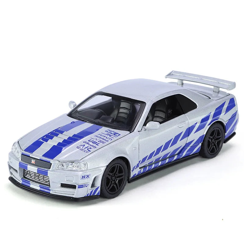 🏁 1:32 Skyline Ares GTR R34 Model Car – Pure Racing Spirit 🏎️
