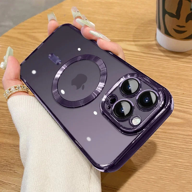 🛡️ Luxury Chrome Edge MagSafe Case – Premium Protection & Shine for iPhone