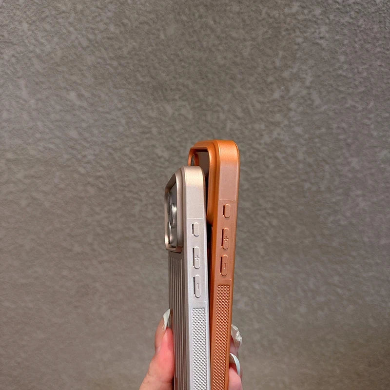 Luxury Suitcase Stripe Matte Phone Case for iPhone | Luggage Aesthetic Cover
