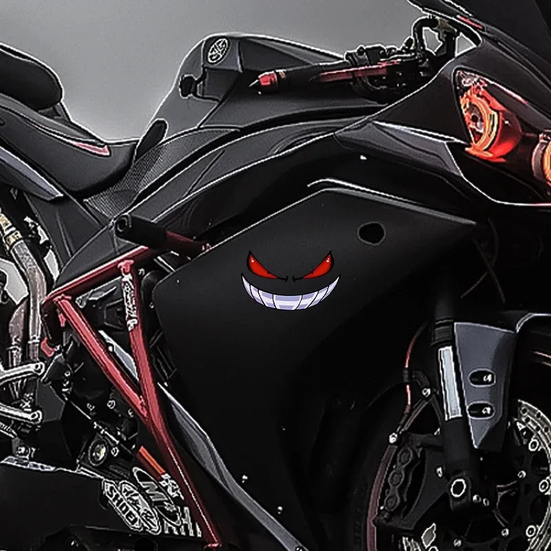 Gengar Devil Sticker – Reflective & Waterproof Pokémon Decal - up to 200km/h