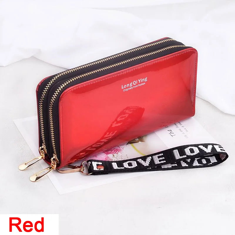 🌸 Elegant Long Zipper Clutch Wallet for Women
