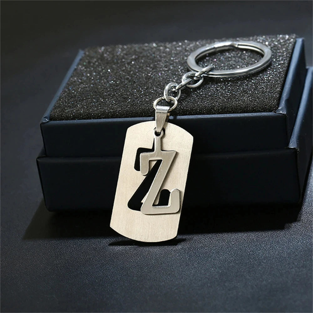 🔠✨ A–Z Letter Keychain – Personalized Steel Charm! 🔑💖