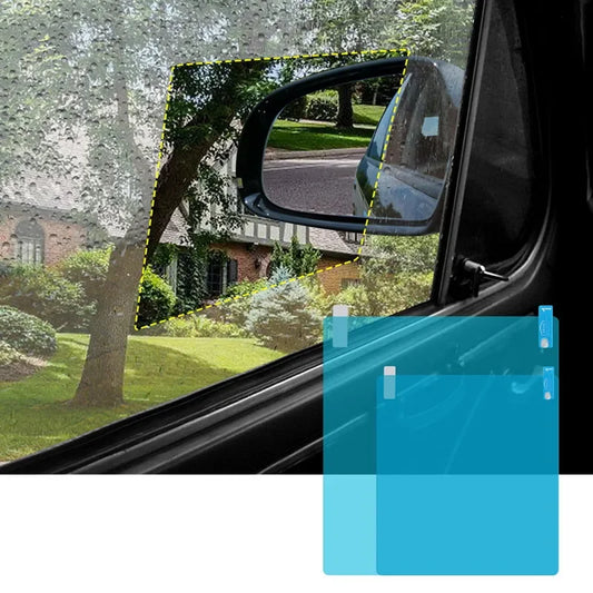 🌧️ 2pcs Rearview Mirror Protective Film – Drive Safely, Rain or Shine!