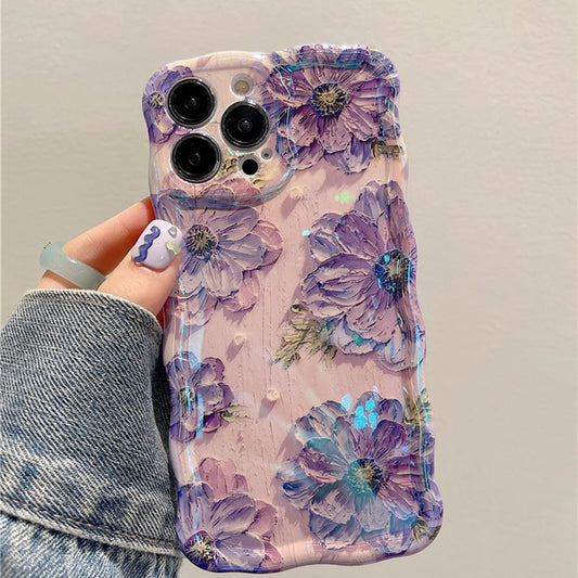 Vintage Oil Painting Phone Case – Elegant Floral Shockproof Cover 🌸📱