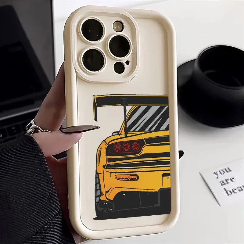 🔥 JDM Car Rear View Soft iPhone Case