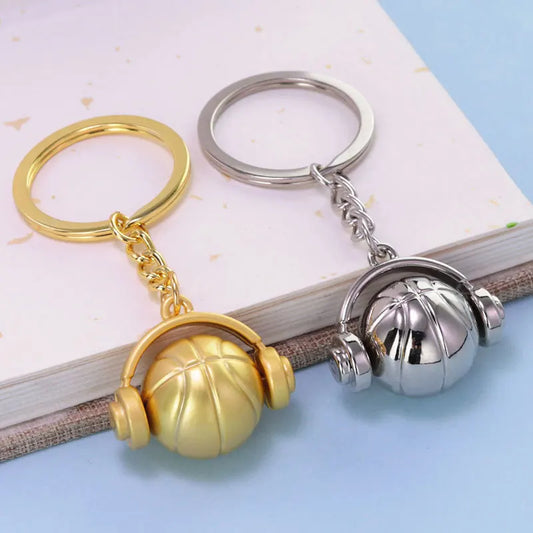 🏀 Basketball Keychain with Headphones – For True Game Lovers! 🎧