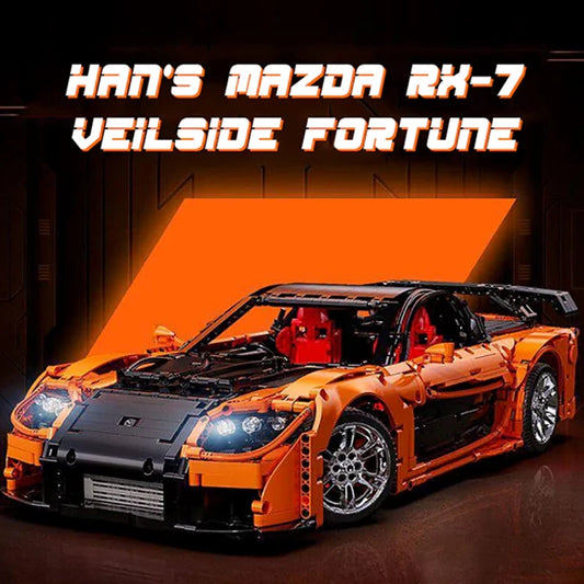 🔥 1:8 Technical RX-7 Veilside Fortune Concept Hypercar – 3071PCS Expert Building Set