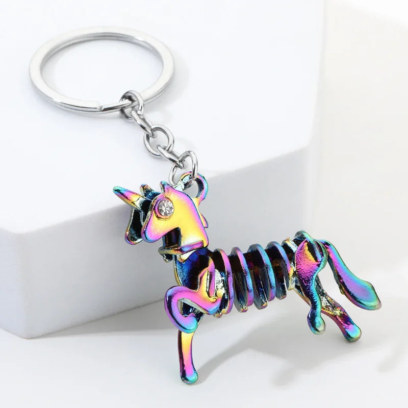 Vintage Metal Robot Keychain