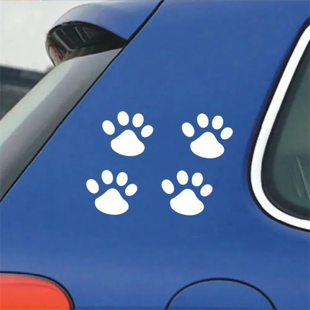 🐾 Cute Paw Print Car Stickers – Pet Lover’s Vinyl Decal Set 🚗