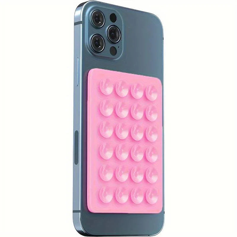 Silicone Suction Phone Holder 🧲 | Multifunctional Wall & Car Mount