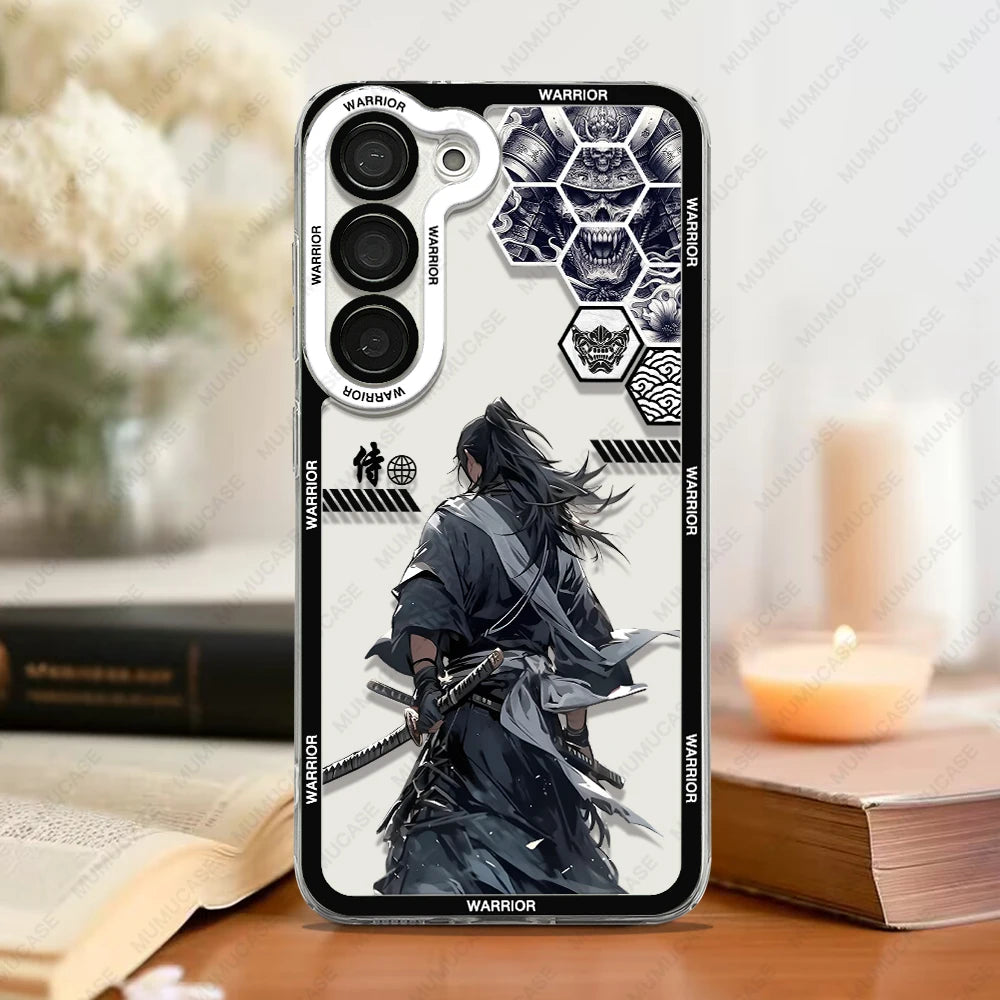 Samurai Spirit – Soft TPU Phone Case with Japanese Art for Samsung