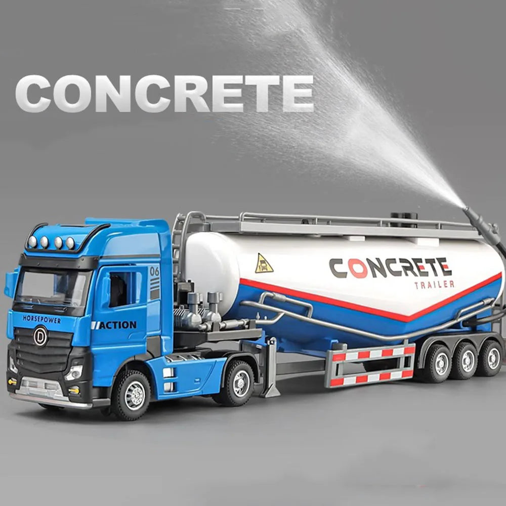 Heavy-Duty Concrete Mixer Truck 🚛💦 | 1:64 Scale Construction Model