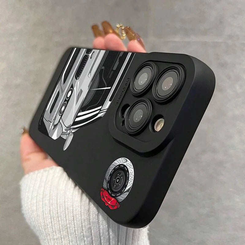 🚗 Stylish Car Pattern Phone Case – Soft & Shockproof Back Cover