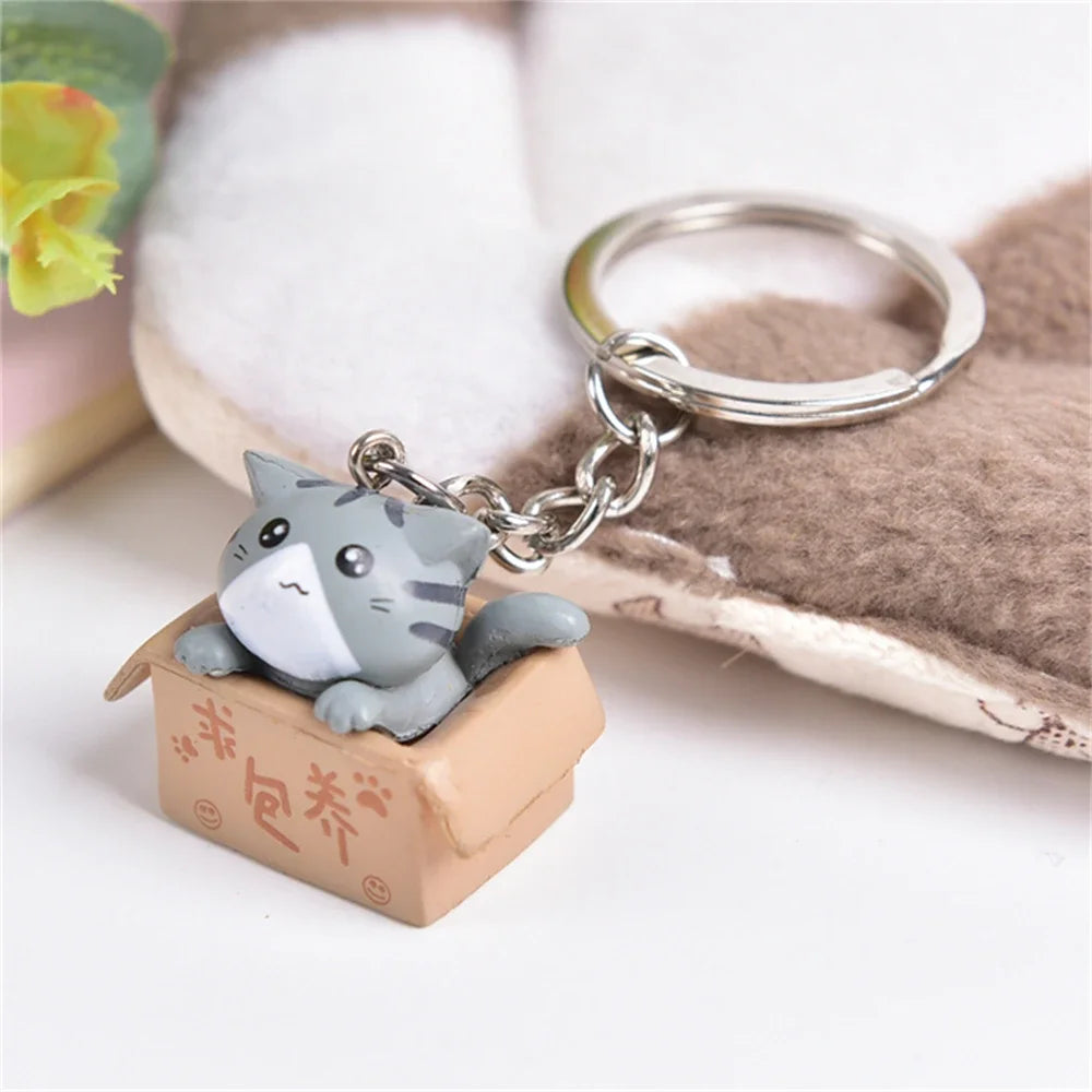 🐾 Cartoon Cat Keychain – Fun & Lovely Gift for Everyone! 😺