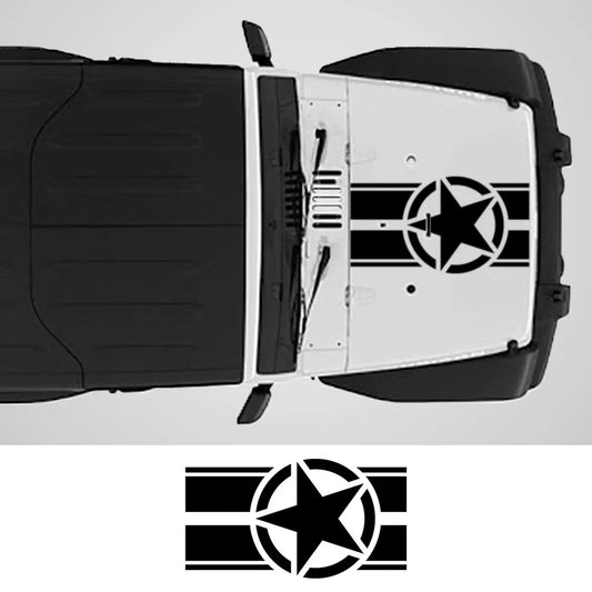 🛻 Pentagram Style Hood Decal – Dominate the Road with Bold Style! ⭐